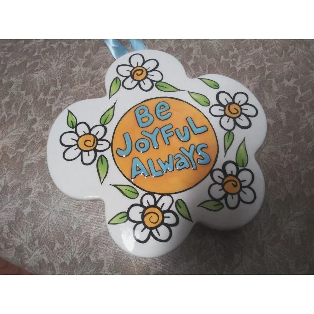 Department 56 CERAMIC WALL PLAQUE/ hanging SIGNED Motivational Our Name is Mud